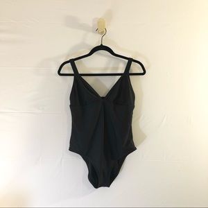 One piece black swimsuit